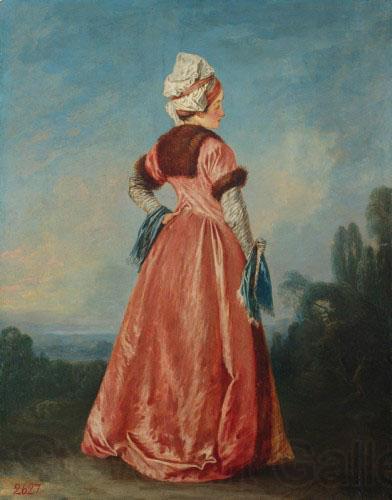 Jean-Antoine Watteau Polish Woman France oil painting art